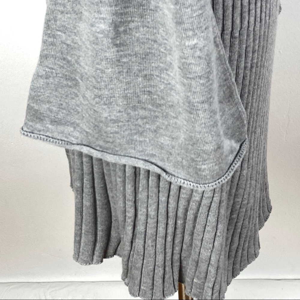 Du Jour Bell Sleeve Cardigan Sweater gray buttons - Picture 5 of 8